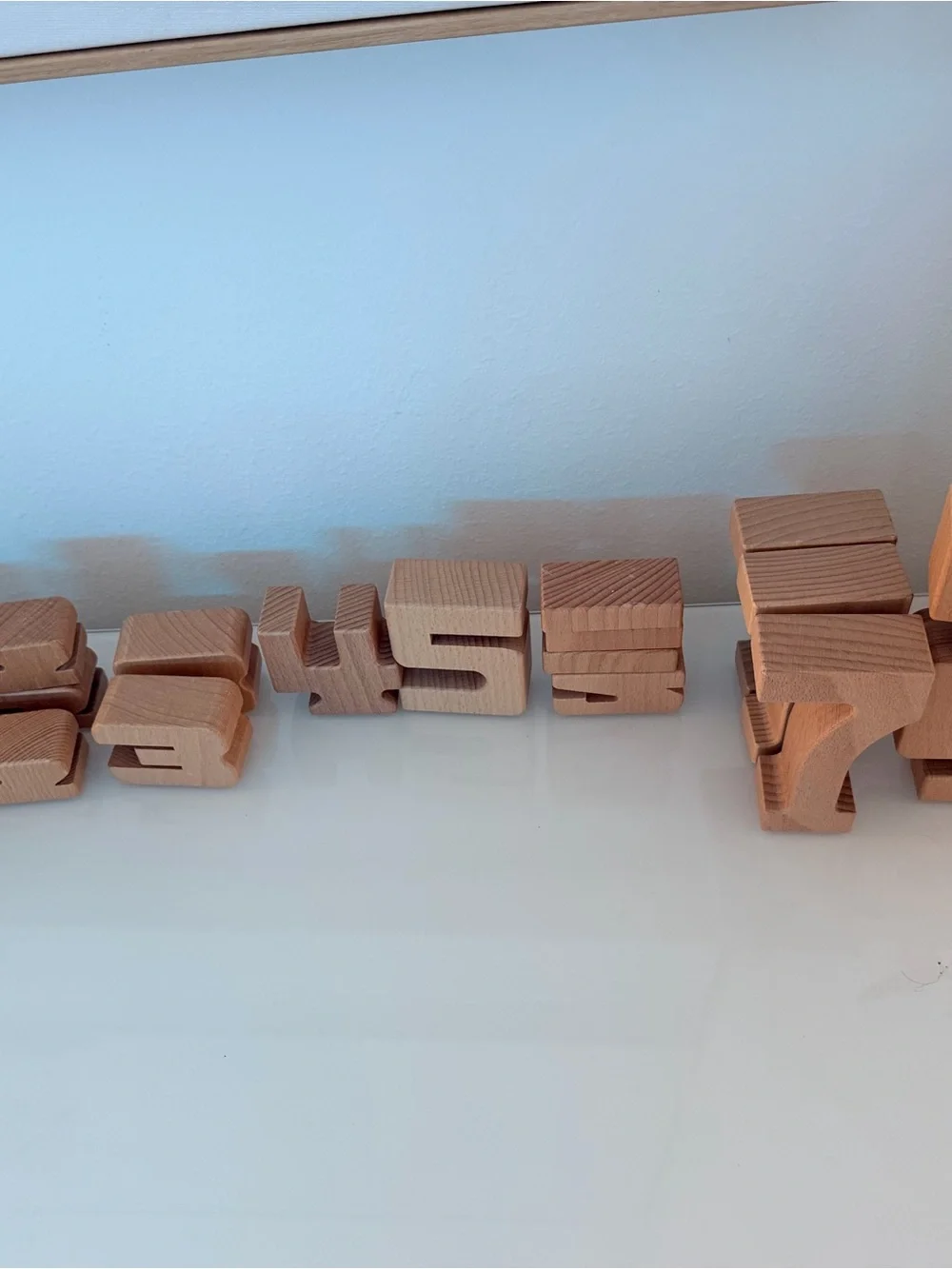 22 piece Wooden Number Blocks Set - Montessori Wooden Toys for Kids Homeschool